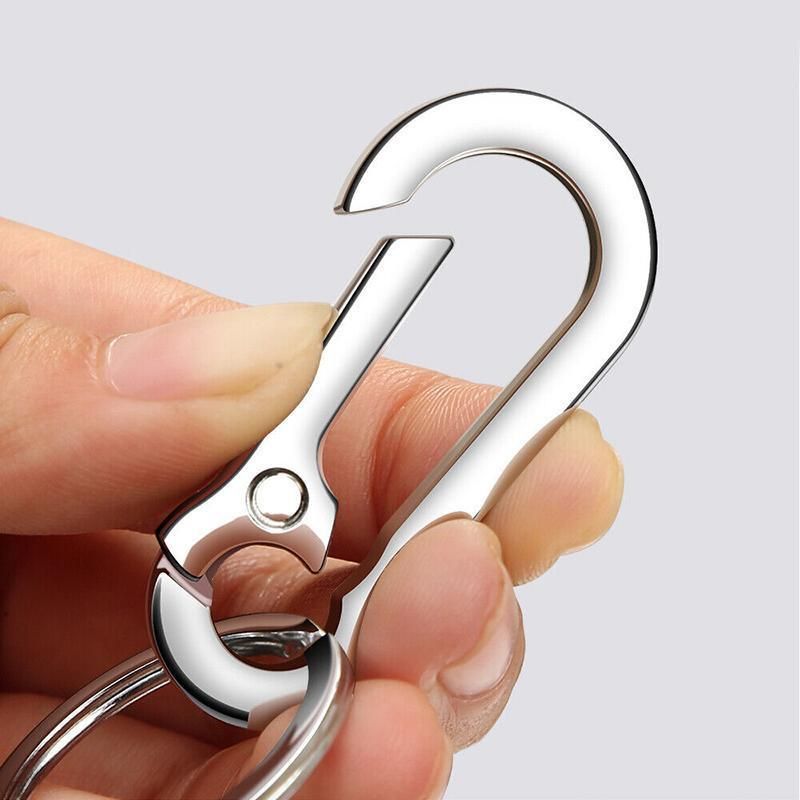 3PCS Zinc Alloy Spring Hook Keychain with Key Rings for Car Keys and Bags V528-9360312205779