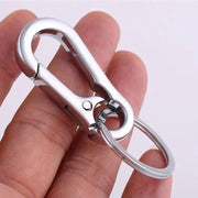 3PCS Zinc Alloy Spring Hook Keychain with Key Rings for Car Keys and Bags V528-9360312205779