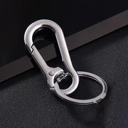 3PCS Zinc Alloy Spring Hook Keychain with Key Rings for Car Keys and Bags V528-9360312205779