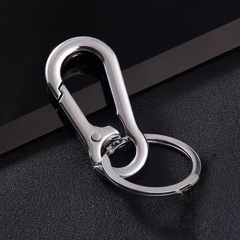 3PCS Zinc Alloy Spring Hook Keychain with Key Rings for Car Keys and Bags V528-9360312205779