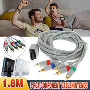 HDTV 5 RCA Component HD TV Audio Video Cable for Nintendo Wii amp WiiU U Console V528-9360312205861