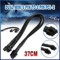 Dual Mini 6 Pin to 8 Pin PCI-E Video Card Power Cable Y Splitter 18AWG Mac Pro V528-9360312206783