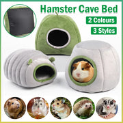 Soft Small Animal Guinea Pig Cozy Warm Pet Tent Hamster House Hideout Cave Bed - Grey-Pyramid V528-9360312206905