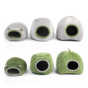 Soft Small Animal Guinea Pig Cozy Warm Pet Tent Hamster House Hideout Cave Bed - Grey-Pyramid V528-9360312206905