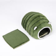 Soft Small Animal Guinea Pig Cozy Warm Pet Tent Hamster House Hideout Cave Bed - Grey-Pyramid V528-9360312206905