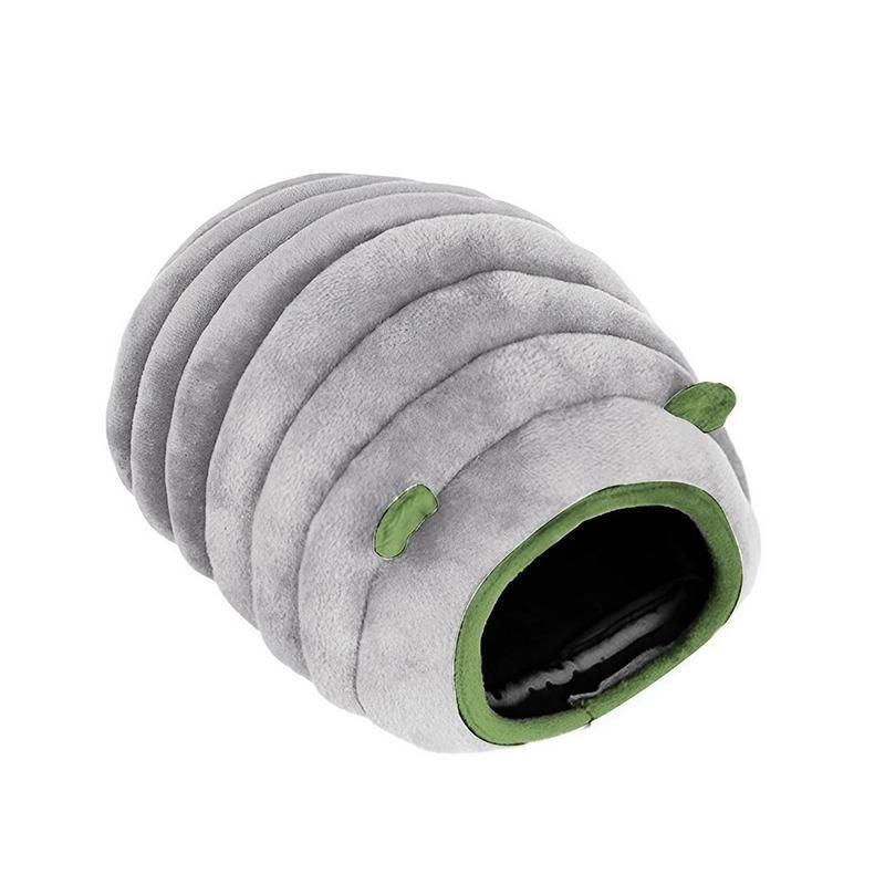 Soft Small Animal Guinea Pig Cozy Warm Pet Tent Hamster House Hideout Cave Bed - Grey-Sheep V528-9360312206912