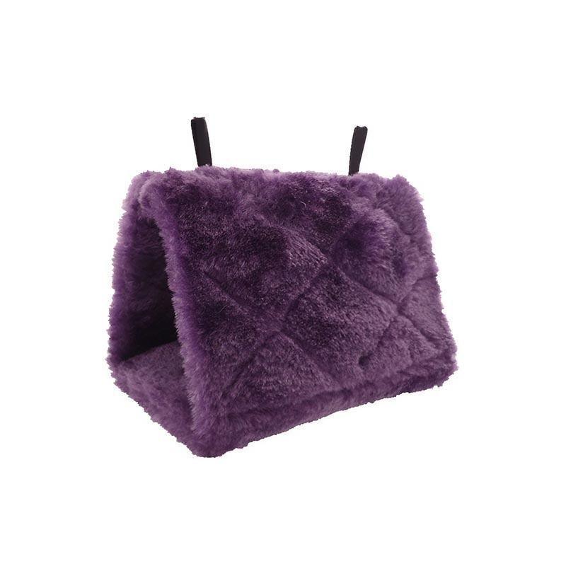 Pet Bird Parrot Parakeet Budgie Warm Hammock Cage Hut Tent Bed Hanging Cave - Purple V528-9360312206936