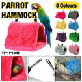Pet Bird Parrot Parakeet Budgie Warm Hammock Cage Hut Tent Bed Hanging Cave - Blue V528-9360312206943