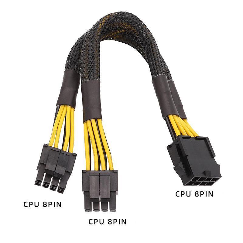 8Pin ATX 12v CPU EPS Power Extension Splitter Cable Adapter Motherboard copper V528-9360312214603