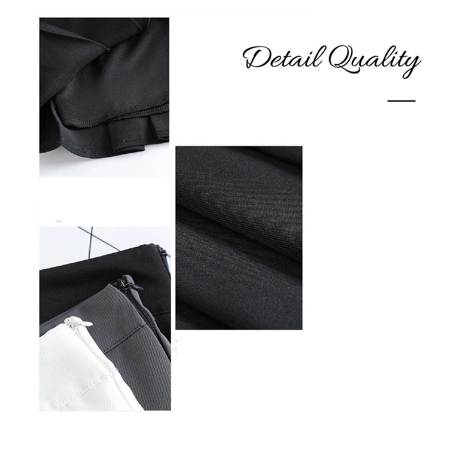 Grey Women High Waist Pleated Tennis Skirt Summer Slimming - S V528-A-LINE-SKIRT-GREY-S-403355