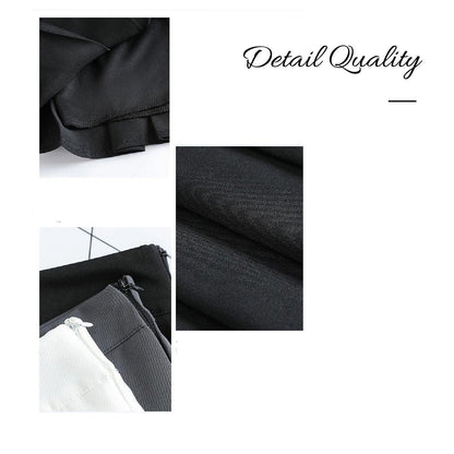Grey Women High Waist Pleated Tennis Skirt Summer Slimming - S V528-A-LINE-SKIRT-GREY-S-403355