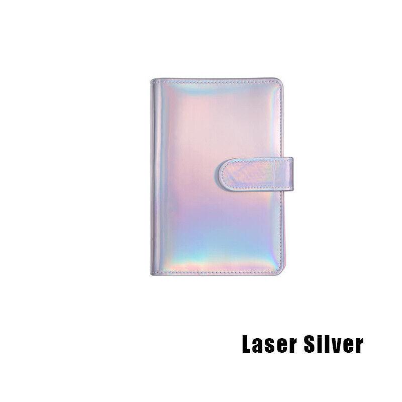 A6 Pu Leather Binder Pockets Cash Envelope Planner Notebooks - Pink+White V528-A6BINDER-PINK-589998