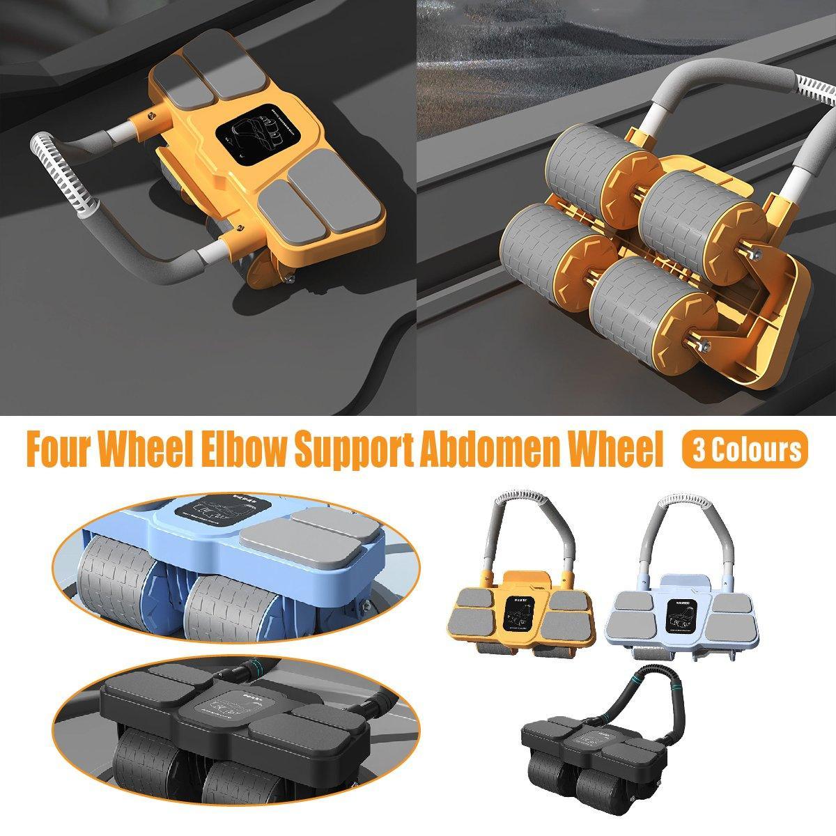 Four Wheel Abdominal Roller Automatic Rebound Ab Machine Home Fitness Equipment - Blue V528-ABDOMINAL-WHEEL-BLUE-696852