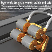 Four Wheel Abdominal Roller Automatic Rebound Ab Machine Home Fitness Equipment - Orange V528-ABDOMINAL-WHEEL-ORANGE-549661