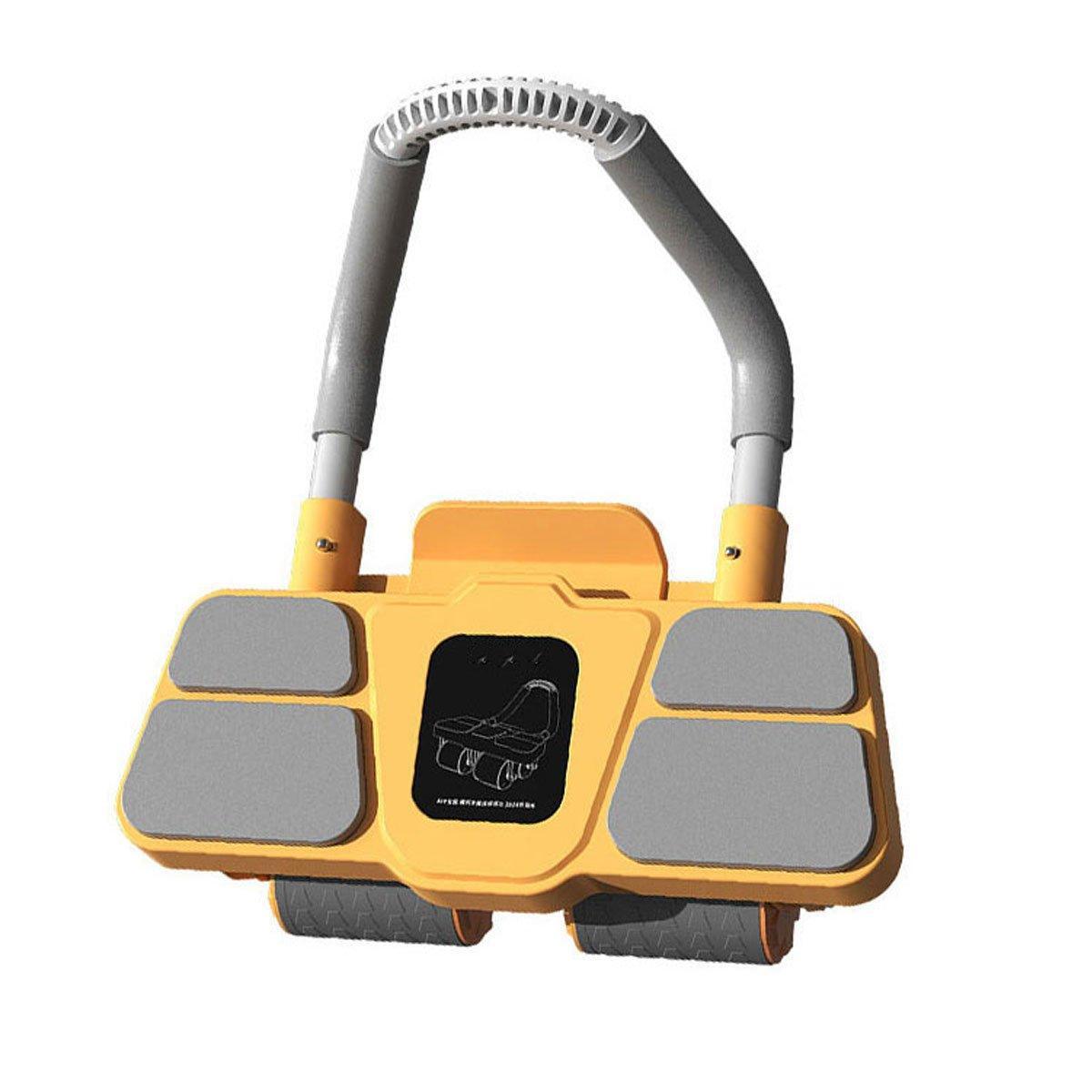Four Wheel Abdominal Roller Automatic Rebound Ab Machine Home Fitness Equipment - Orange V528-ABDOMINAL-WHEEL-ORANGE-549661