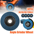 10pcs Flap Disc 40/60/80/120 Grit Angle Grinder Wheel Set Durable Sanding Tool - 40 Grit V528-ABRASIVE-DISC-40M-10PCS-626685