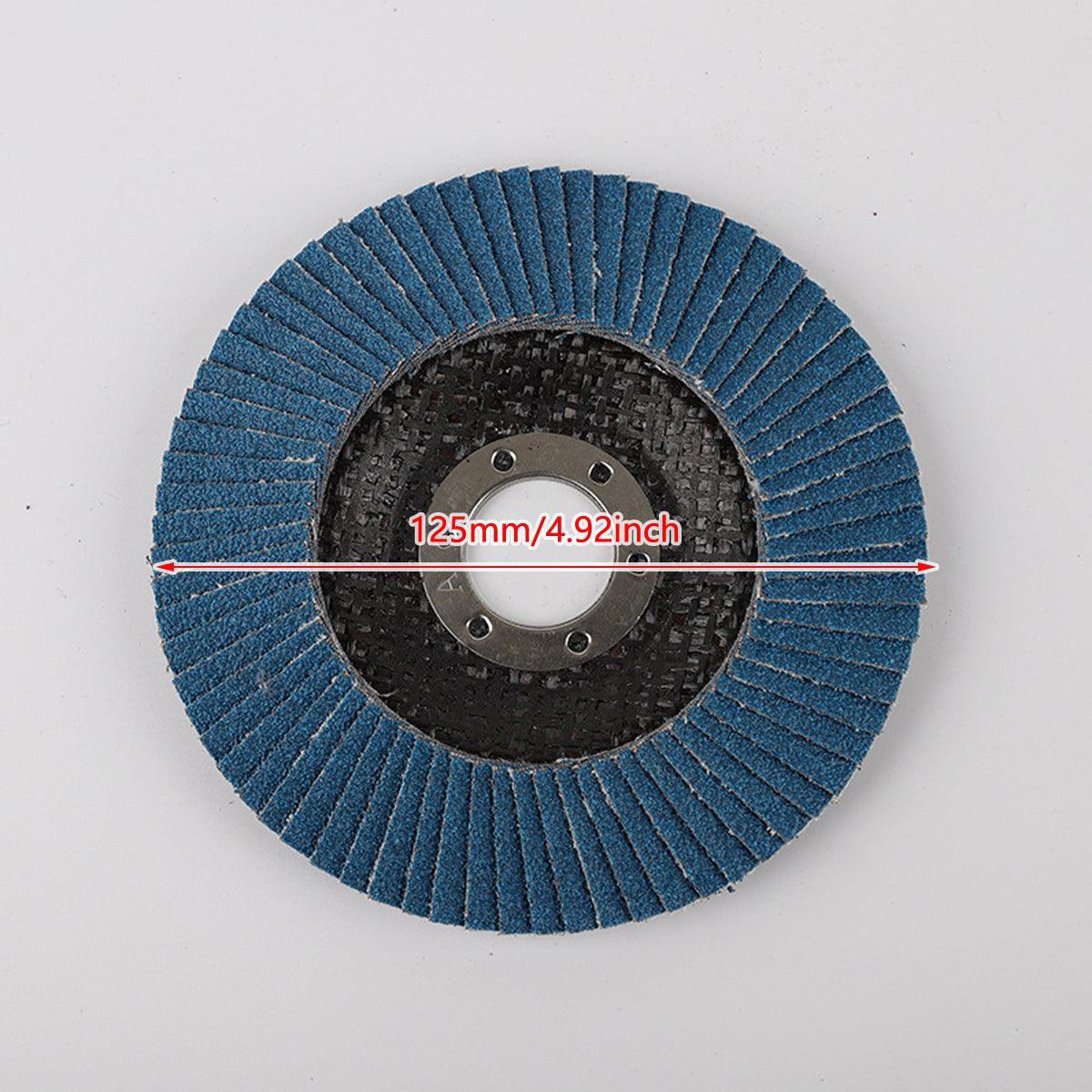 10pcs Flap Disc 40/60/80/120 Grit Angle Grinder Wheel Set Durable Sanding Tool - 40 Grit V528-ABRASIVE-DISC-40M-10PCS-626685