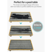 Countertop Absorbent Drainage Mat Sink Splash Pad Bathroom Tray Water Catcher - Dark Grey V528-ABSORBENT-DARK-GREY-460733