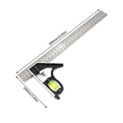300mm Horizontal Movable Angle Ruler Adjustable Measuring Tool for Engineering V528-ADJUSTABLE-SQUARE-871256