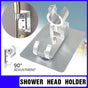 Adjustable Bracket Suction Shower Head Handset Holder Bathroom Wall Mount +Hooks V528-ADJUSTABLEBRACKET-367577