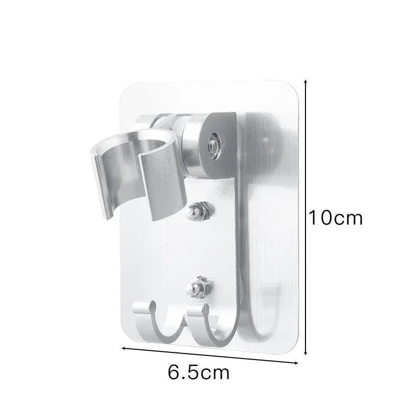 Adjustable Bracket Suction Shower Head Handset Holder Bathroom Wall Mount +Hooks V528-ADJUSTABLEBRACKET-367577