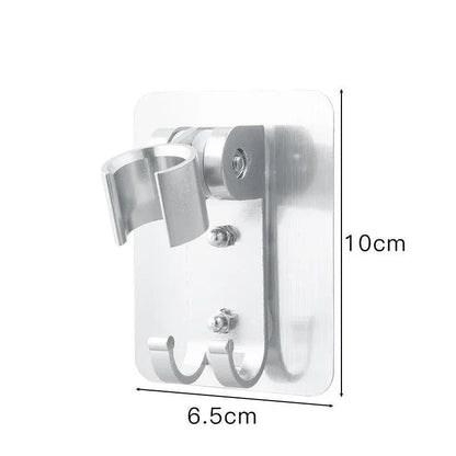 Adjustable Bracket Suction Shower Head Handset Holder Bathroom Wall Mount +Hooks V528-ADJUSTABLEBRACKET-367577