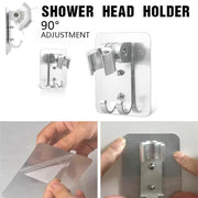 Adjustable Bracket Suction Shower Head Handset Holder Bathroom Wall Mount +Hooks V528-ADJUSTABLEBRACKET-367577