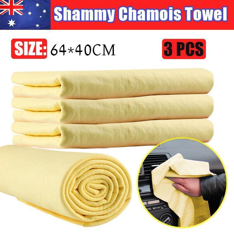 3X Large Size Shammy Chamois Towel Pvs For Car Home Office Pet Garden Restaurant V528-AHAMMYCHAMOISTOWEL-3PCS-125763