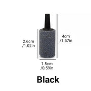 10Pcs Air Stone Aerator Diffusers for Aquarium Oxygen Bubbles - Black V528-AIRSTONE-BLACK-10PCS-89998