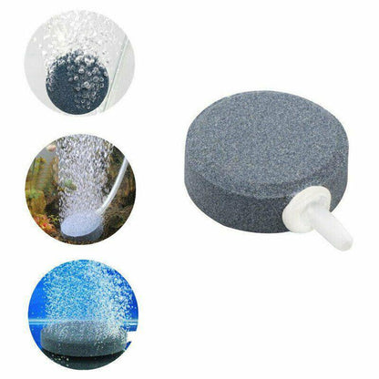 Round Air Stone Disk Bubble Diffuser Airstone Hydroponics Aquarium Fish Tank - 6cm V528-AIRSTONEDISK-DIAMETER6CM-021478
