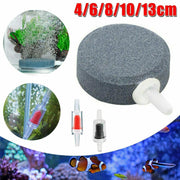 Round Air Stone Disk Bubble Diffuser Airstone Hydroponics Aquarium Fish Tank - 8cm