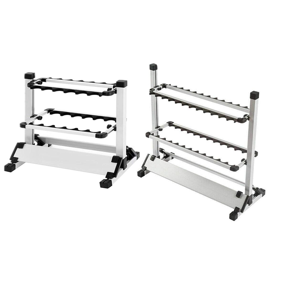 12/24 Hole Multi Functional Fishing Rod Holder Storage Rack Display Organizer - 12Holes V528-AL-ALLOY-FIDH-ROD-HOLDER-12-863829