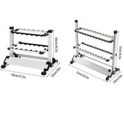 12/24 Hole Multi Functional Fishing Rod Holder Storage Rack Display Organizer - 12Holes V528-AL-ALLOY-FIDH-ROD-HOLDER-12-863829