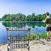 12/24 Hole Multi Functional Fishing Rod Holder Storage Rack Display Organizer - 12Holes V528-AL-ALLOY-FIDH-ROD-HOLDER-12-863829