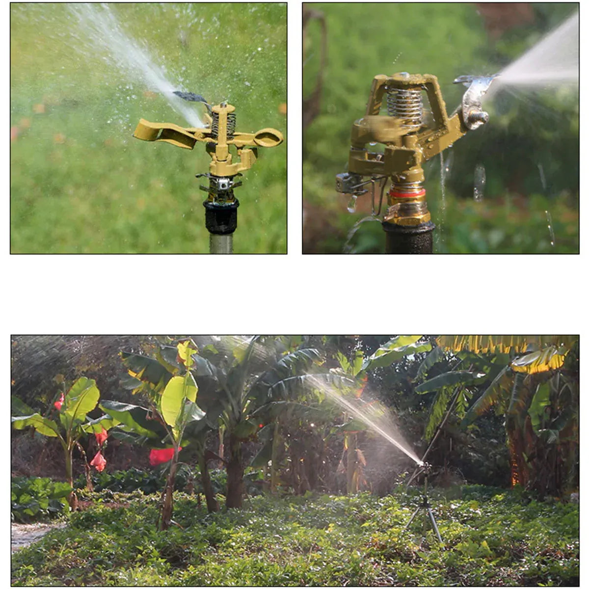 360 Degrees Alloy Sprinkler Head Garden Lawn Rotating Nozzle Adjustable Angle Durable V528-ALLOY-SPRINKLER-HEAD-615236