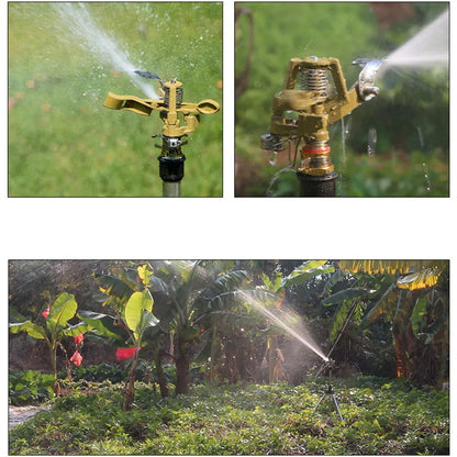 360 Degrees Alloy Sprinkler Head Garden Lawn Rotating Nozzle Adjustable Angle Durable V528-ALLOY-SPRINKLER-HEAD-615236
