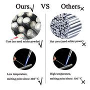 10-50X Aluminium Low Temp Welding Rods Durable Flux Cored Brazing Repair Sticks - 2*330mm 50PCS