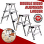 Portable Aluminium 1-3 Step Folding Ladder Anti-Slip Frame Stool for Home Use - 1 step Folding Ladder V528-ALUMINUM-FOLDING-LADDER-1-943330