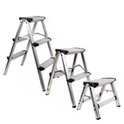Portable Aluminium 1-3 Step Folding Ladder Anti-Slip Frame Stool for Home Use - 1 step Folding Ladder V528-ALUMINUM-FOLDING-LADDER-1-943330