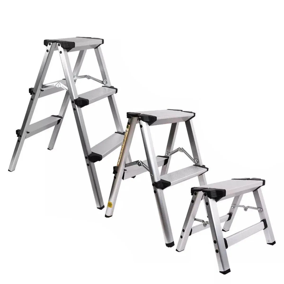 Portable Aluminium 1-3 Step Folding Ladder Anti-Slip Frame Stool for Home Use - 1 step Folding Ladder V528-ALUMINUM-FOLDING-LADDER-1-943330
