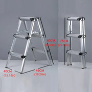 Portable Aluminium 1-3 Step Folding Ladder Anti-Slip Frame Stool for Home Use - 1 step Folding Ladder V528-ALUMINUM-FOLDING-LADDER-1-943330
