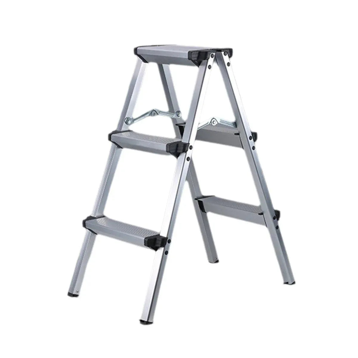 Portable Aluminium 1-3 Step Folding Ladder Anti-Slip Frame Stool for Home Use - 1 step Folding Ladder V528-ALUMINUM-FOLDING-LADDER-1-943330