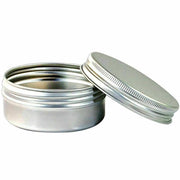 50Pcs Durable Silver Aluminum Cosmetic Pot Lip Balm Jar Containers Empty Tin - 15ML