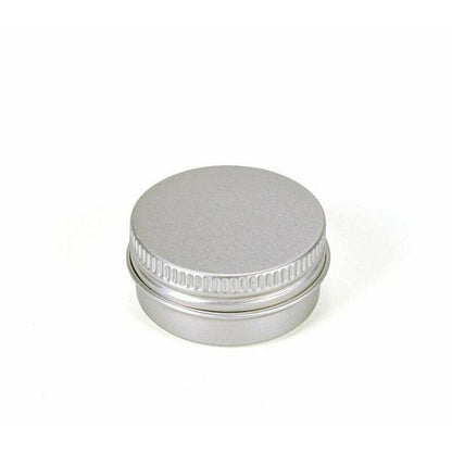 50Pcs Durable Silver Aluminum Cosmetic Pot Lip Balm Jar Containers Empty Tin - 15ML V528-ALUMINUNBO-15ML-50PCS-785210