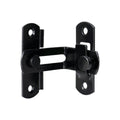 2 Sets 90 Degree Sliding Door Latch Lock Catch Kit for Home Use - Right-Angle-Black-S V528-ANGLE-BLACK-S-SCREWS-2SET-506173