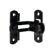 2 Sets 90 Degree Sliding Door Latch Lock Catch Kit for Home Use - Right-Angle-Black-S V528-ANGLE-BLACK-S-SCREWS-2SET-506173