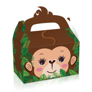 24X Jungle Safari Animal Gift Boxes Bag Favour Present Wrapping Candy Cookie Box V528-ANIMAL-BOX-24PCS-543008