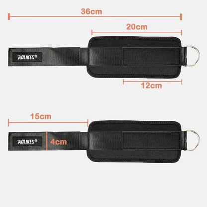 Aolikes Weight Lifting Ankle D-Ring Strap Cable Kickbacks Attachment Gym Leg - Left V528-ANKLEPROTECTION-LEFT-06344