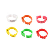 Chicken Duck Goose Leg Rings 100pcs Numbered Ankle Bands Bird ID Tags Farm Use - Green V528-ANKLET-100PCS-GREEN-327401