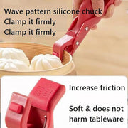 2PCS Anti Slip Silicone Heat Resistant Plate Bowl Clip Holder Kitchen Tool - Red V528-ANTI-SCALDING-CLIP-2PCS-RED-500566